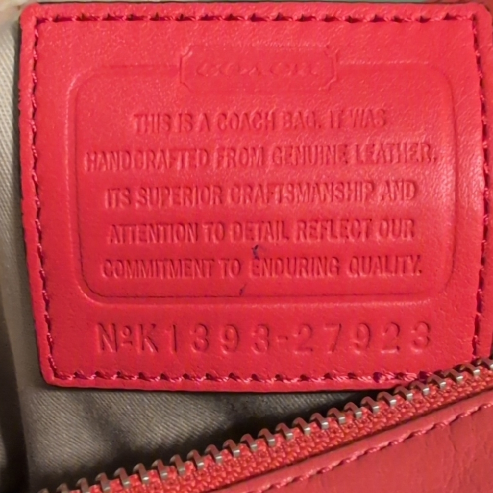Coach New York Pink Leather Crossbody Bag 11 x 7 Loved Stylish - Picture 11 of 16